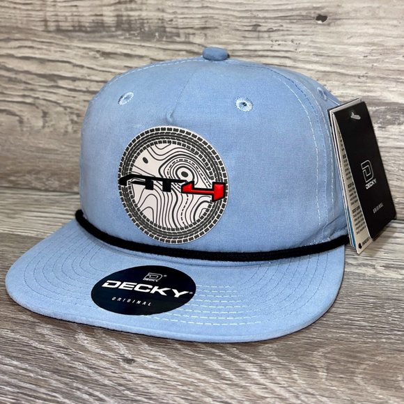 GMC AT4 Topo 3D Classic Rope Hat- Sky/ Black - Picture 3 of 4